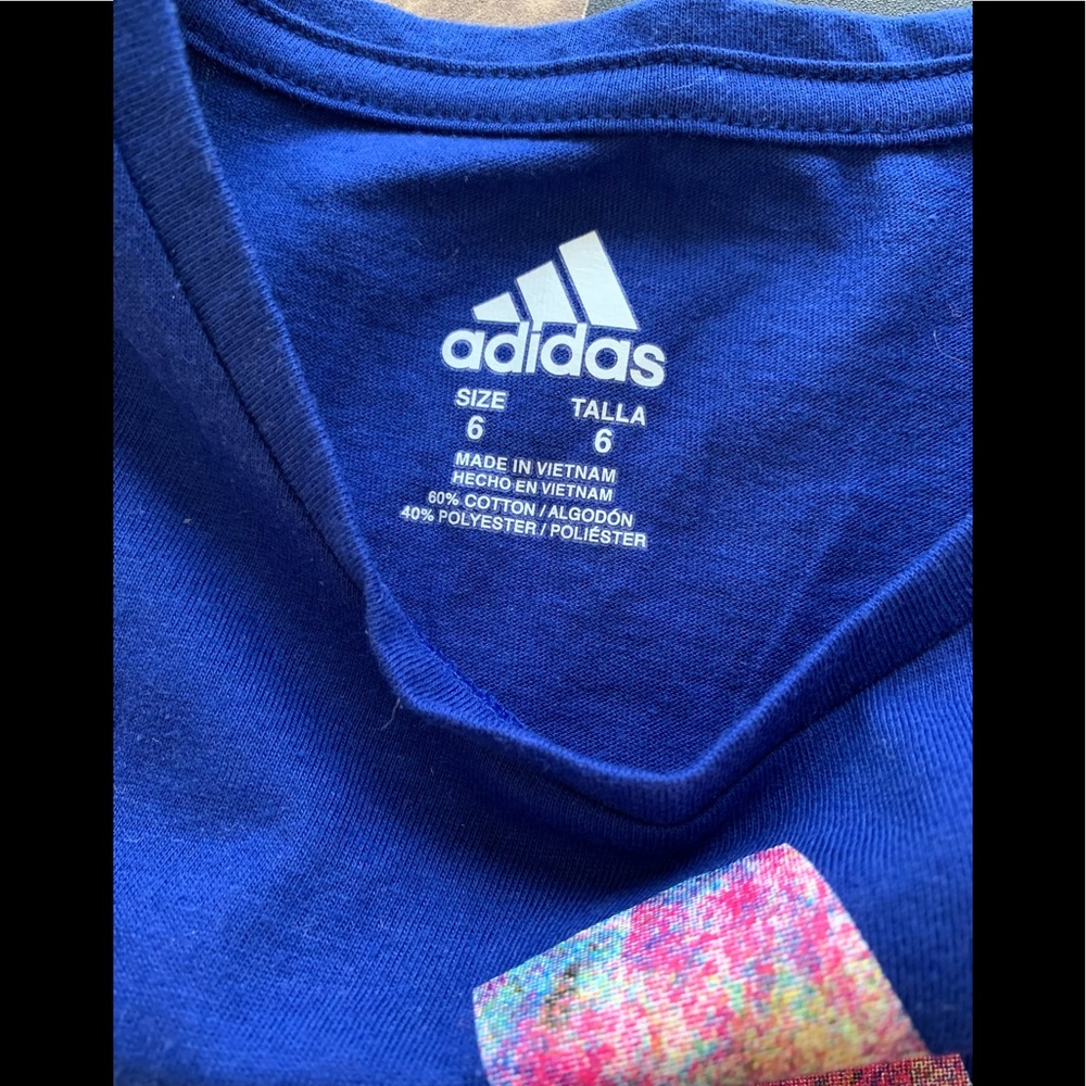 Adidas Shirt. Size 6. NEW - Picture 5 of 6